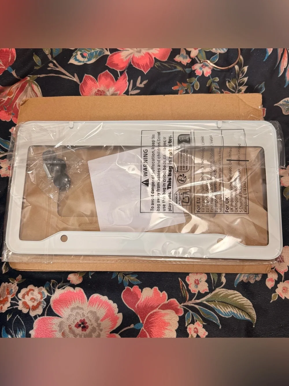 Tortoise Shell License Plate Cover NWT